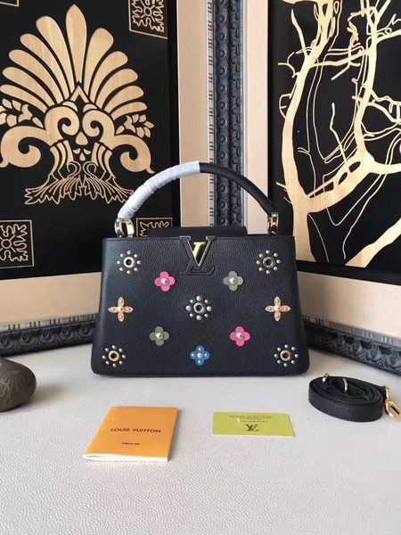 Louis Vuitton Mechanical Flowers CAPUCINES PM M54311 Black