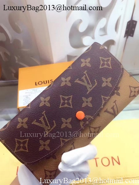 Louis Vuitton Monogram Canvas Emilie Wallet M60136 Orange