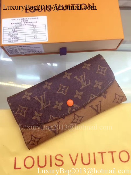 Louis Vuitton Monogram Canvas Emilie Wallet M60136 Orange