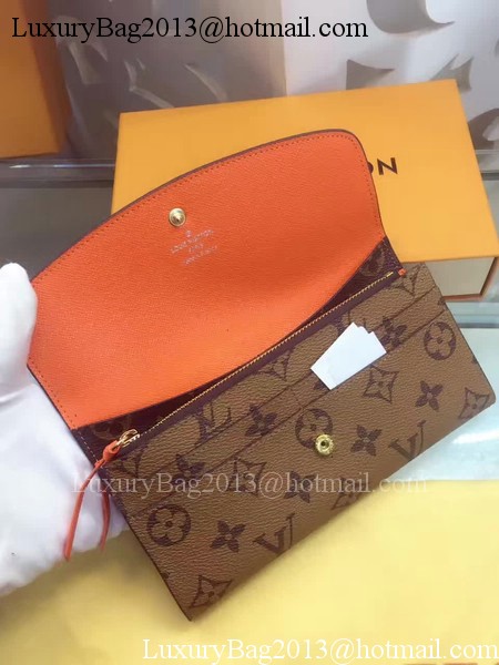 Louis Vuitton Monogram Canvas Emilie Wallet M60136 Orange