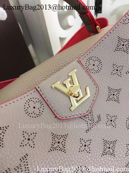 Louis Vuitton Monogram Leather Tote Bag M42126 Apricot