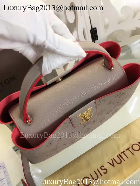 Louis Vuitton Monogram Leather Tote Bag M42126 Apricot