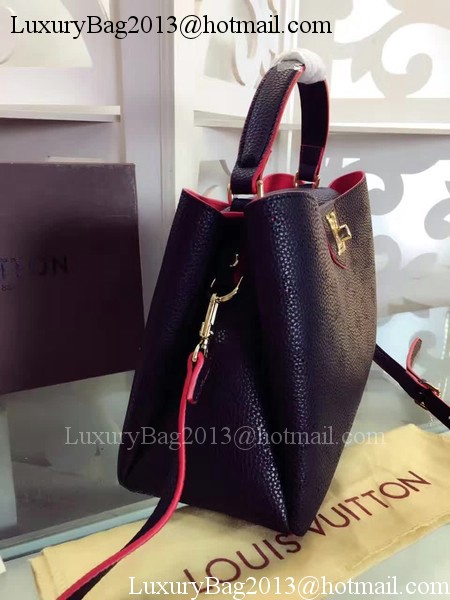 Louis Vuitton Monogram Leather Tote Bag M42126 Black