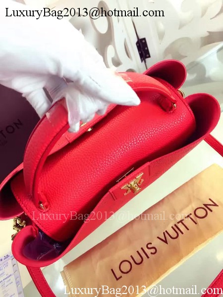 Louis Vuitton Monogram Leather Tote Bag M42126 Red