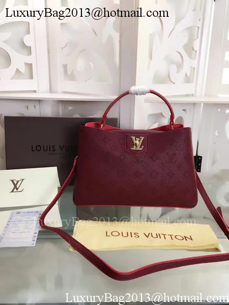 Louis Vuitton Monogram Leather Tote Bag M42126 Wine