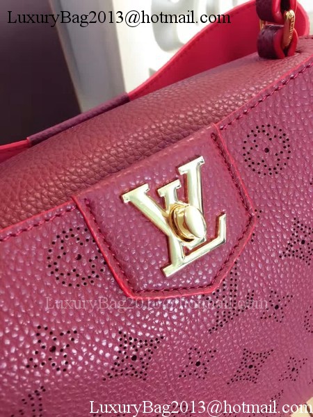 Louis Vuitton Monogram Leather Tote Bag M42126 Wine