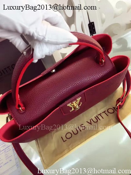 Louis Vuitton Monogram Leather Tote Bag M42126 Wine