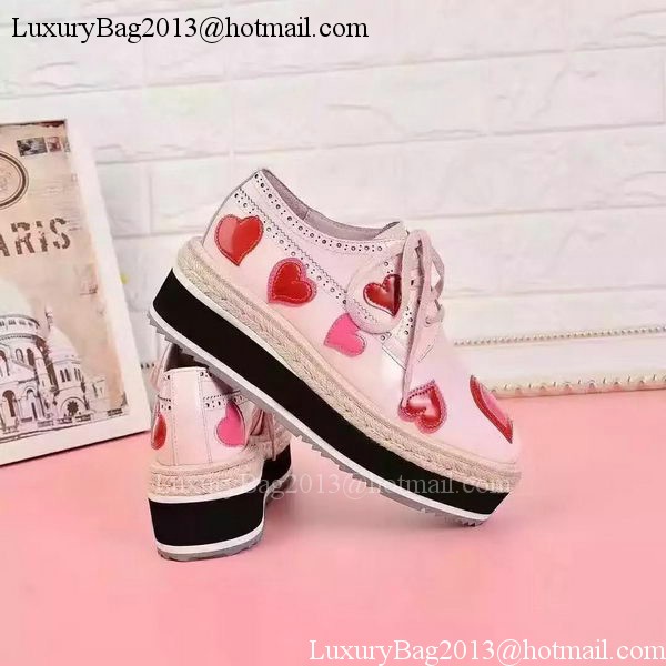 Prada Leather Casual Shoes PD729 Pink