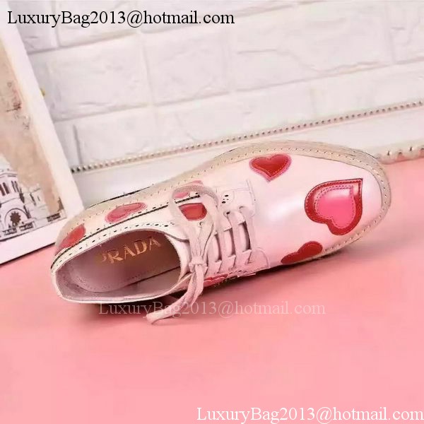 Prada Leather Casual Shoes PD729 Pink