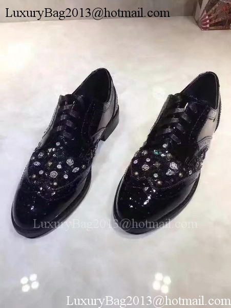 Prada Leather Casual Shoes PD732 Black