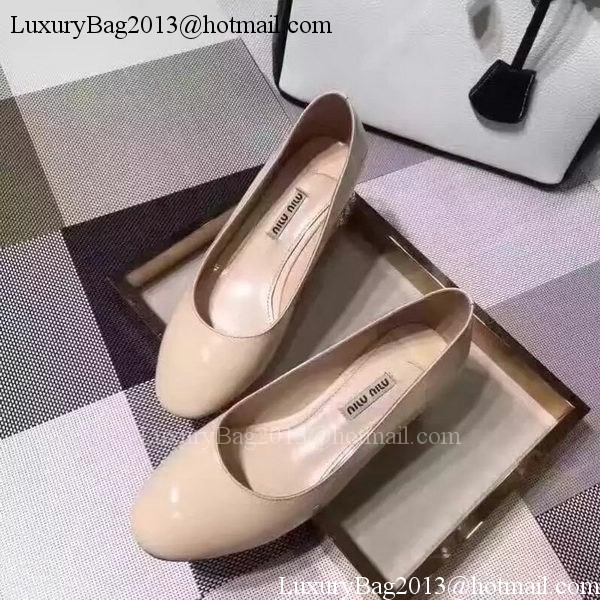 miu miu Leather 50mm Pump MM548 Apricot