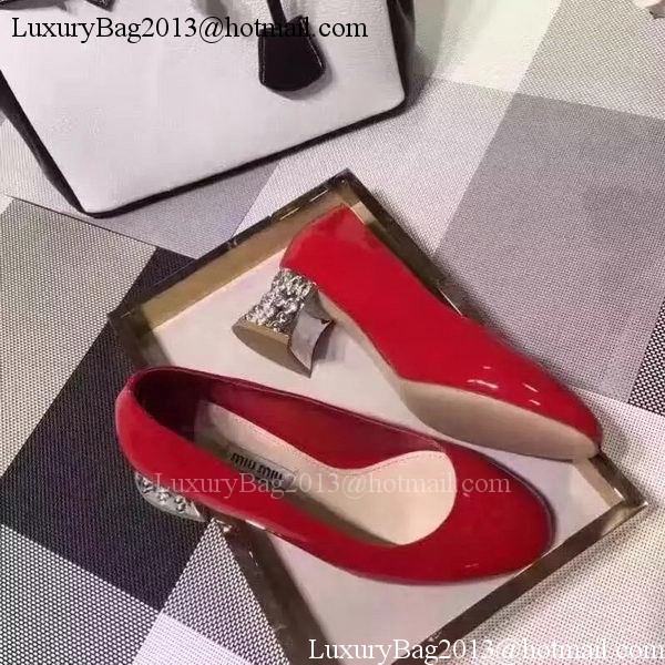 miu miu Leather 50mm Pump MM548 Red