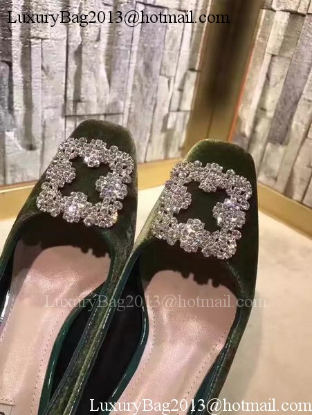 miu miu Suede Leather 60mm Pump MM547 Green