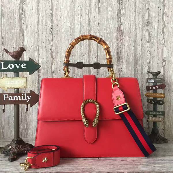 Gucci Now Bamboo Shopper Bag 421999A Red