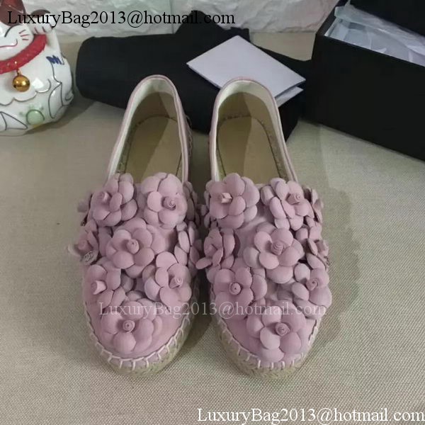 Chanel Casual Shoes Leather CH2084 Pink