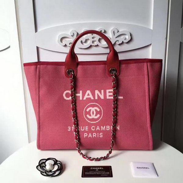 Chanel Large Canvas Tote Shopping Bag CHA1679 Red