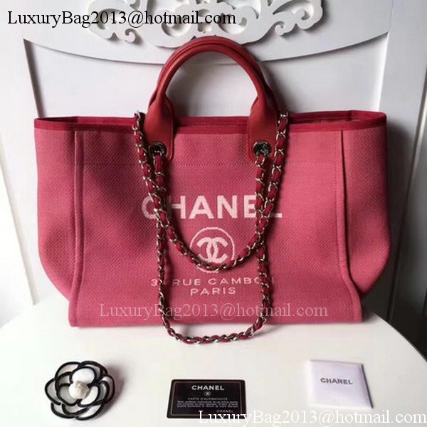 Chanel Large Canvas Tote Shopping Bag CHA1679 Red