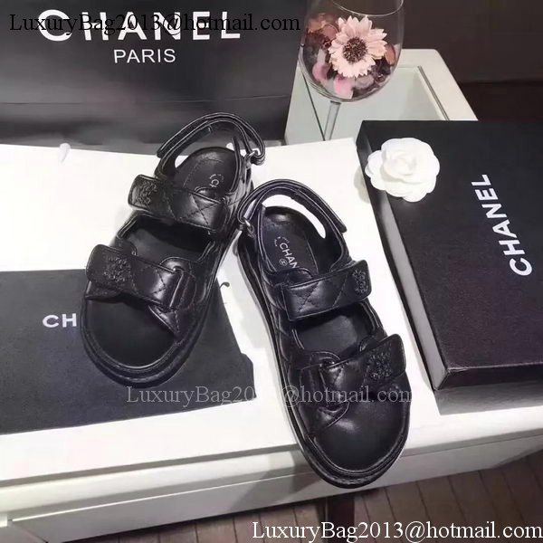 Chanel Sandal Leather CH2090 Black