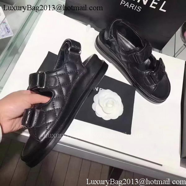 Chanel Sandal Leather CH2090 Black