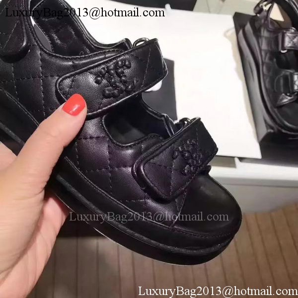 Chanel Sandal Leather CH2090 Black