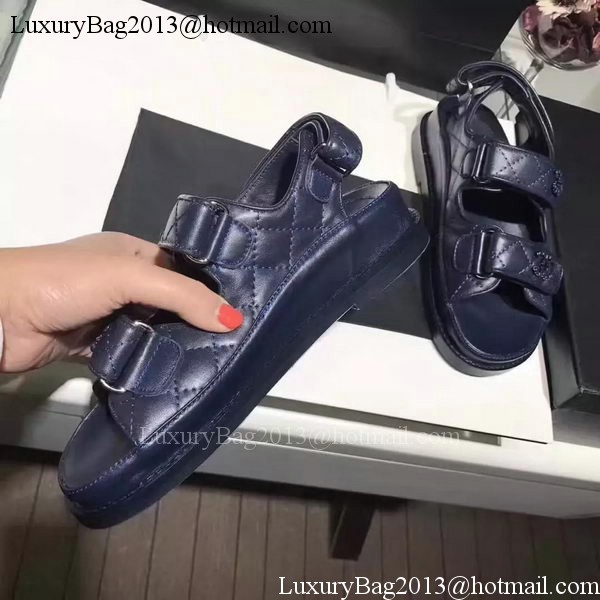 Chanel Sandal Leather CH2090 Royal