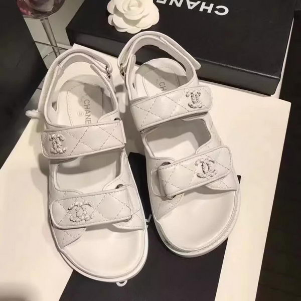 Chanel Sandal Leather CH2090 White
