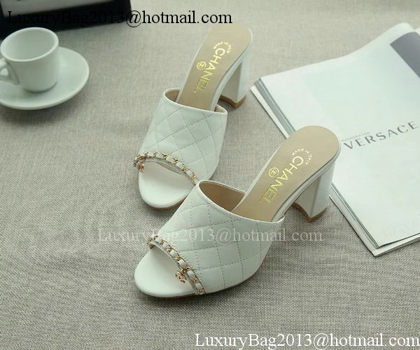 Chanel Sandal Leather CH2095 OffWhite