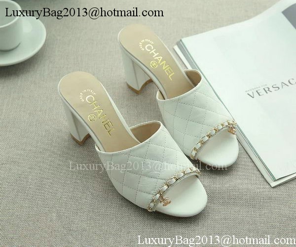 Chanel Sandal Leather CH2095 OffWhite