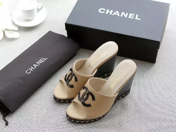 Chanel Sandal Leather CH2097 Apricot