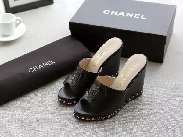 Chanel Sandal Leather CH2097 Black