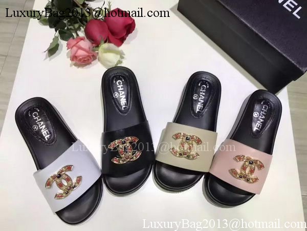 Chanel Slipper Leather CH2079 Pink