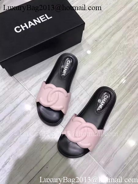 Chanel Slipper Leather CH2091 Pink