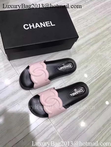 Chanel Slipper Leather CH2091 Pink