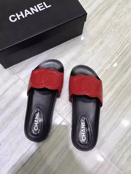 Chanel Slipper Leather CH2091 Red