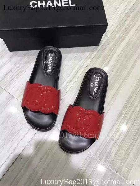 Chanel Slipper Leather CH2091 Red