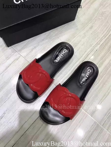 Chanel Slipper Leather CH2091 Red