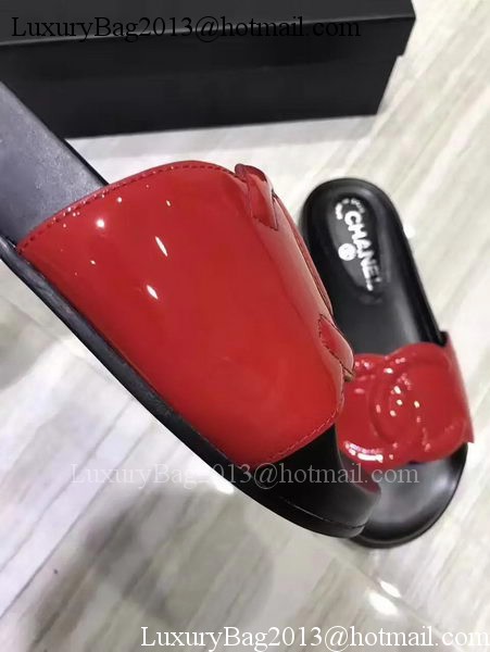 Chanel Slipper Leather CH2091 Red