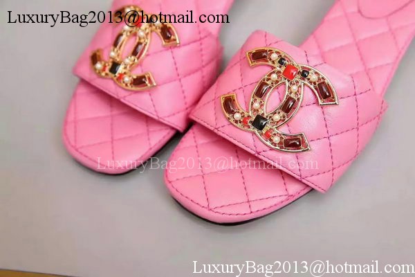 Chanel Slipper Leather CH2092 Pink