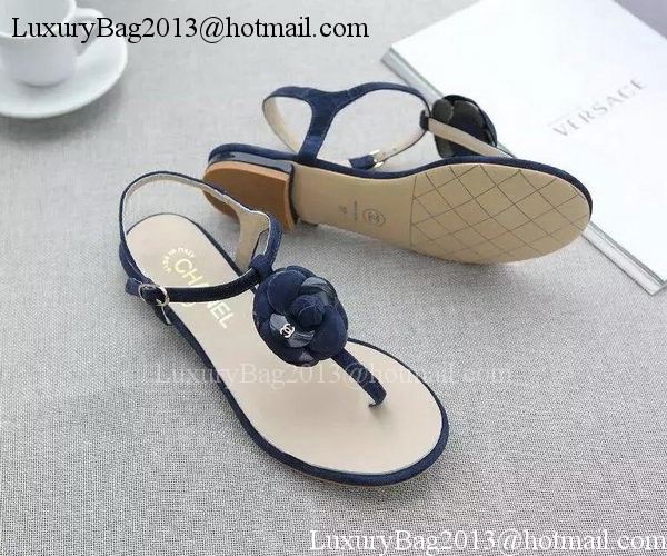 Chanel Slipper Leather CH2096 Royal