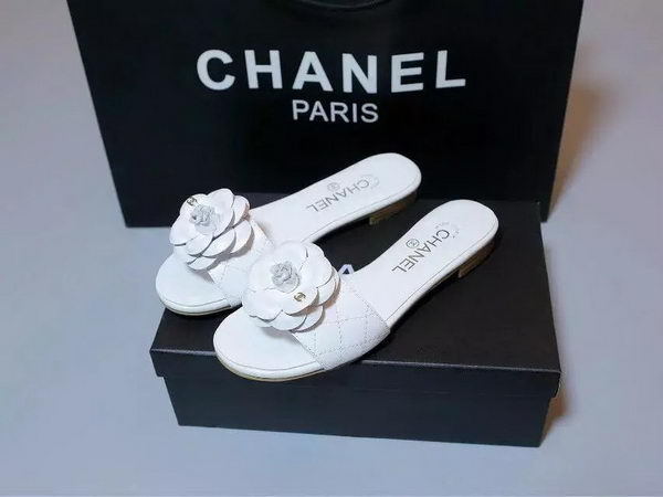 Chanel Slipper Leather CH2098 White