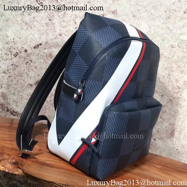 Louis Vuitton Damier Cobalt Canvas APOLLO BACKPACK N44006 Red