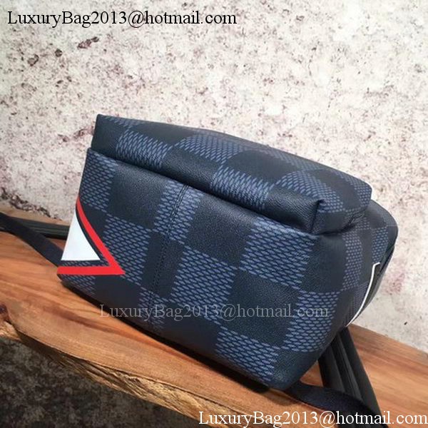 Louis Vuitton Damier Cobalt Canvas APOLLO BACKPACK N44006 Red