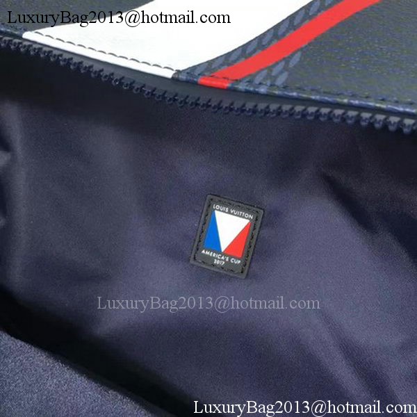 Louis Vuitton Damier Cobalt Canvas APOLLO BACKPACK N44006 Red