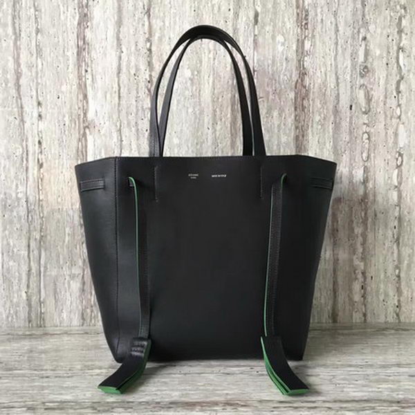 Celine Cabas Phantom Bags Calfskin Leather C2209 Black&Green