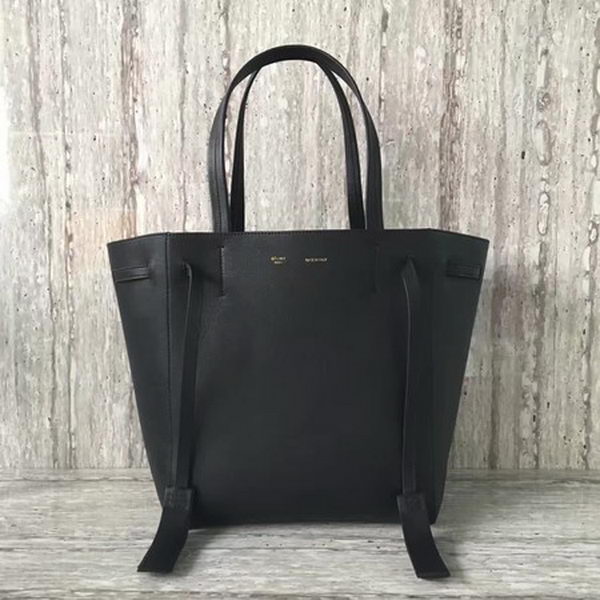 Celine Cabas Phantom Bags Calfskin Leather C2209 Black