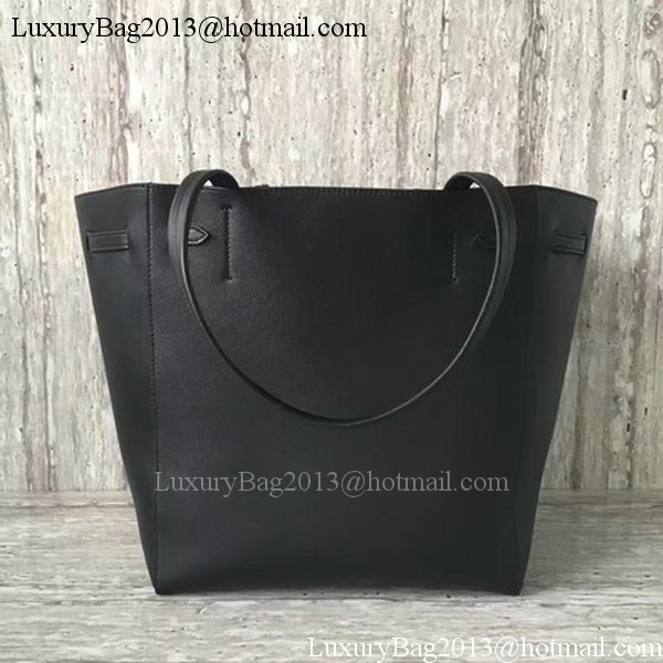 Celine Cabas Phantom Bags Calfskin Leather C2209 Black