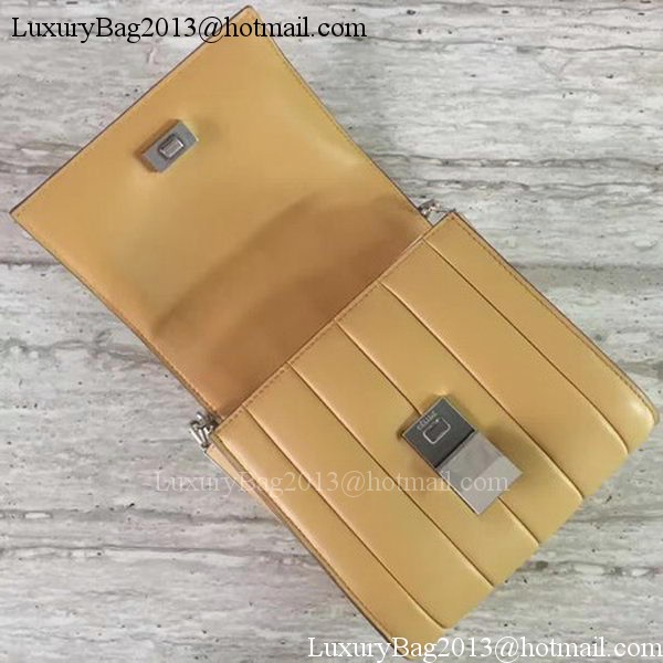 Celine Small Quilted Shoulder Bag C12291 Apricot