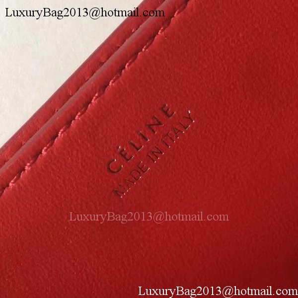 Celine Small Quilted Shoulder Bag C12291 Red