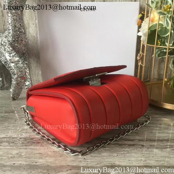 Celine Small Quilted Shoulder Bag C12291 Red