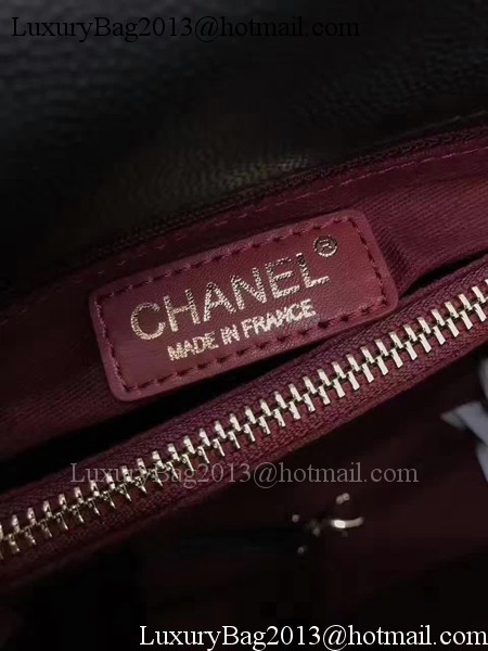 Chanel Classic Top Handle Bag Black Sheepskin Leather A92991 Gold